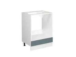 Vicco Herdumbauschrank R-Line Blau-Grau/Weiß 60 cm ohne Arbeitsplatte