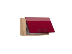 Vicco Hängeschrank Fame-Line Bordeaux Hochglanz/Goldkraft Eiche 60 cm Flach