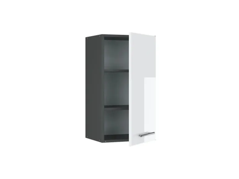Vicco Hängeschrank Fame-Line Hängender Küchenschrank Weiß Hochglanz/Anthrazit 40 cm