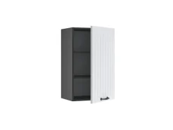 Vicco Hängeschrank Fame-Line Hängender Küchenschrank Weiß Landhaus/Anthrazit 45 cm