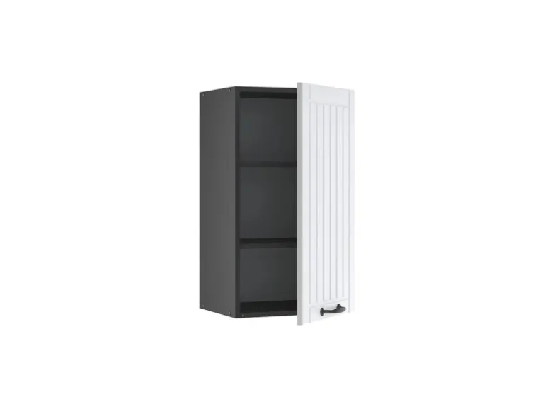 Vicco Hängeschrank Fame-Line Hängender Küchenschrank Weiß Landhaus/Anthrazit 40 cm