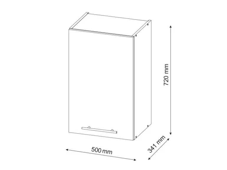 Vicco Hängeschrank Fame-Line Grün-Gold Landhaus/Goldkraft Eiche 50 cm