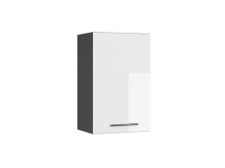 Vicco Hängeschrank Fame-Line Hängender Küchenschrank Weiß Hochglanz/Anthrazit 45 cm