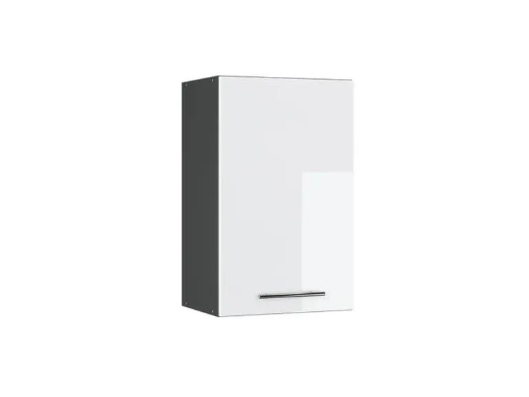 Vicco Hängeschrank Fame-Line Hängender Küchenschrank Weiß Hochglanz/Anthrazit 45 cm