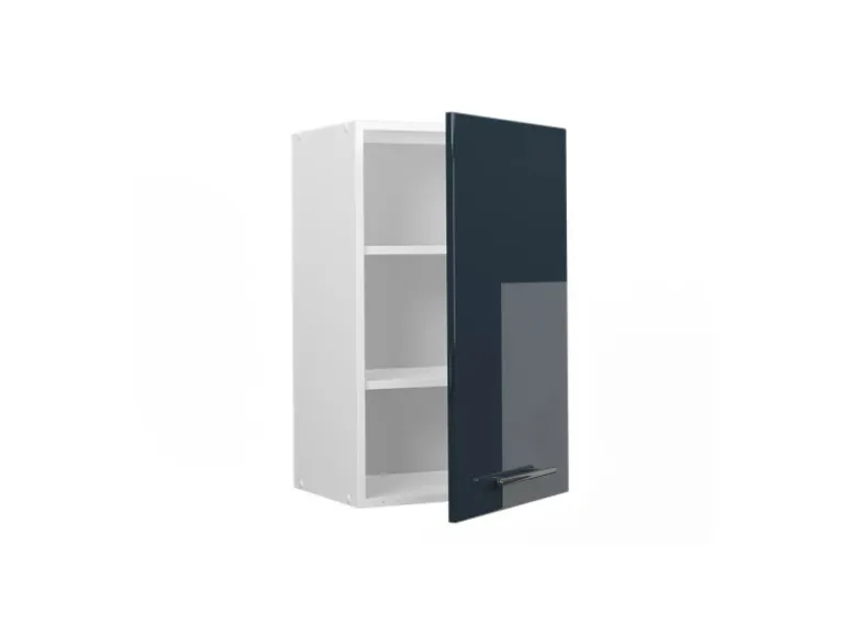 Vicco Hängeschrank Fame-Line Hängender Küchenschrank Dunkelblau Hochglanz/Weiß 45 cm