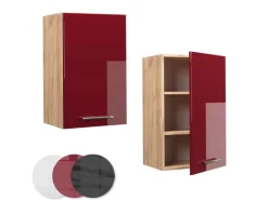 Vicco Hängeschrank Fame-Line Bordeaux Hochglanz/Goldkraft Eiche 45 cm