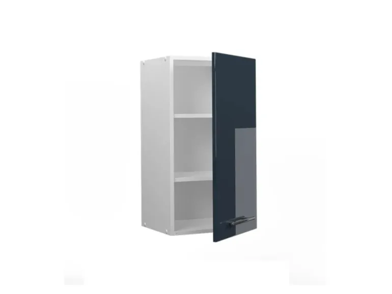 Vicco Hängeschrank Fame-Line Hängender Küchenschrank Dunkelblau Hochglanz/Weiß 40 cm