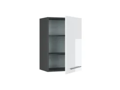 Vicco Hängeschrank Fame-Line Hängender Küchenschrank Weiß Hochglanz/Anthrazit 50 cm