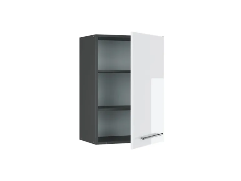 Vicco Hängeschrank Fame-Line Hängender Küchenschrank Weiß Hochglanz/Anthrazit 50 cm