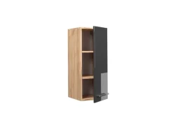 Vicco Hängeschrank Fame-Line Anthrazit Hochglanz/Goldkraft Eiche 30 cm