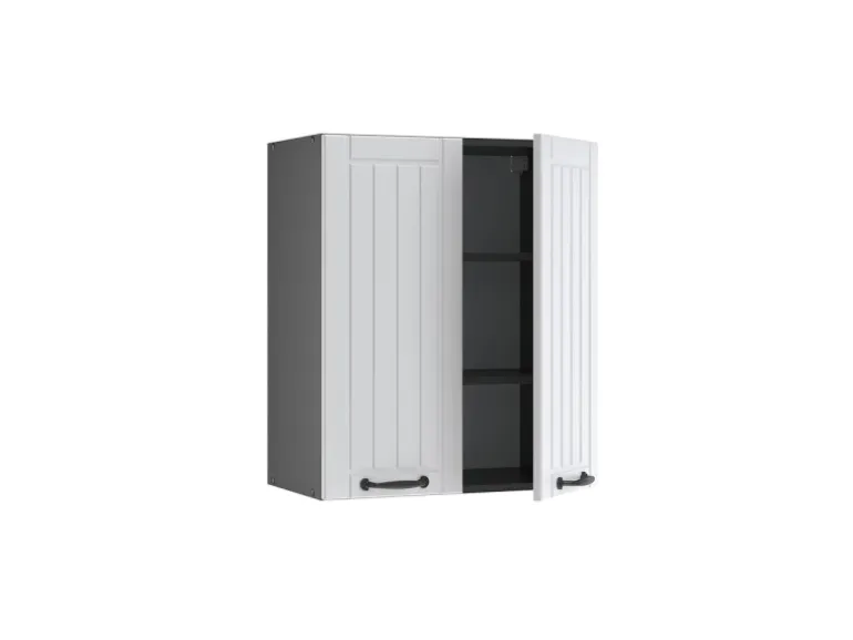 Vicco Hängeschrank Fame-Line Hängender Küchenschrank Weiß Landhaus/Anthrazit 60 cm