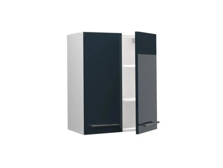 Vicco Hängeschrank Fame-Line Hängender Küchenschrank Dunkelblau Hochglanz/Weiß 60 cm