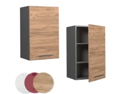 Vicco Hängeschrank Fame-Line Hängender Küchenschrank Goldkraft Eiche/Anthrazit 45 cm