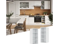 Vicco Hängeschrank Fame-Line Offener Küchenschrank Weiß/Weiß 30 cm