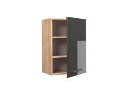 Vicco Hängeschrank Fame-Line Anthrazit Hochglanz/Goldkraft Eiche 50 cm