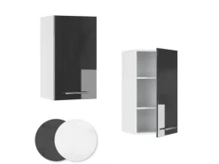 Vicco Hängeschrank Fame-Line Hängender Küchenschrank Anthrazit Hochglanz/Weiß 40 cm