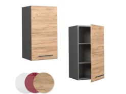 Vicco Hängeschrank Fame-Line Hängender Küchenschrank Goldkraft Eiche/Anthrazit 40 cm