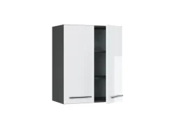 Vicco Hängeschrank Fame-Line Hängender Küchenschrank Weiß Hochglanz/Anthrazit 60 cm