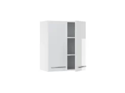 Vicco Hängeschrank Fame-Line Hängender Küchenschrank Weiß Hochglanz/Weiß 60 cm