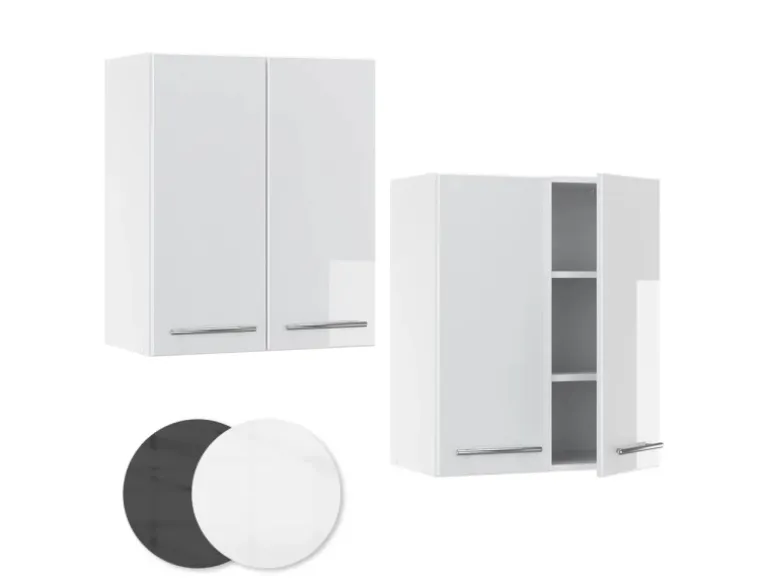 Vicco Hängeschrank Fame-Line Hängender Küchenschrank Weiß Hochglanz/Weiß 60 cm