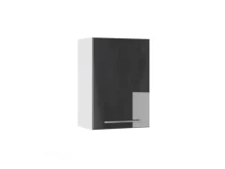 Vicco Hängeschrank Fame-Line Hängender Küchenschrank Anthrazit Hochglanz/Weiß 50 cm