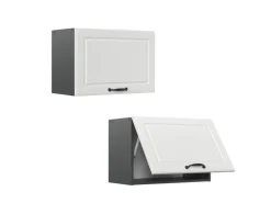 Vicco Hängeschrank R-Line Hängender Küchenschrank Weiß Landhaus/Anthrazit 60 cm Flach