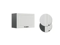 Vicco Hängeschrank R-Line Hängender Küchenschrank Weiß Landhaus/Anthrazit 60 cm Flach