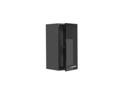 Vicco Hängeschrank R-Line Hängender Küchenschrank Schwarz Hochglanz/Anthrazit 30 cm