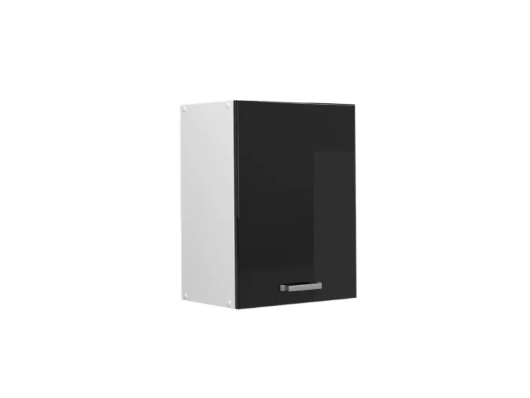 Vicco Hängeschrank R-Line Hängender Küchenschrank Schwarz Hochglanz/Weiß 45 cm