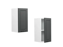 Vicco Hängeschrank R-Line Hängender Küchenschrank Anthrazit Landhaus/Weiß 30 cm