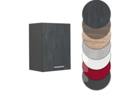 Vicco Hängeschrank R-Line Hängender Küchenschrank Schwarz Beton/Anthrazit 45 cm