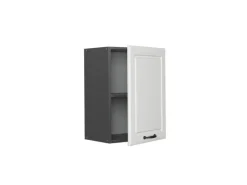 Vicco Hängeschrank R-Line Hängender Küchenschrank Weiß Landhaus/Anthrazit 45 cm