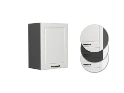 Vicco Hängeschrank R-Line Hängender Küchenschrank Weiß Landhaus/Anthrazit 45 cm