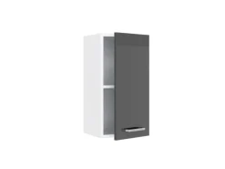 Vicco Hängeschrank R-Line Hängender Küchenschrank Anthrazit Hochglanz/Weiß 30 cm