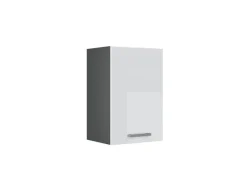 Vicco Hängeschrank R-Line Hängender Küchenschrank Weiß Hochglanz/Anthrazit 40 cm