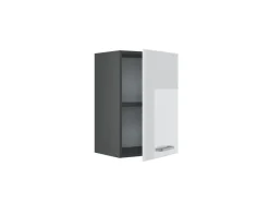 Vicco Hängeschrank R-Line Hängender Küchenschrank Weiß Hochglanz/Anthrazit 40 cm
