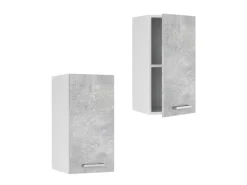 Vicco Hängeschrank R-Line Hängender Küchenschrank Beton/Weiß 40 cm
