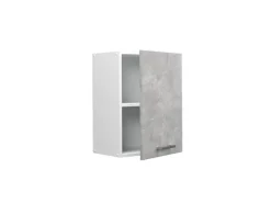 Vicco Hängeschrank R-Line Hängender Küchenschrank Beton/Weiß 45 cm