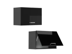 Vicco Hängeschrank R-Line Hängender Küchenschrank Schwarz Hochglanz/Anthrazit 60 cm Flach