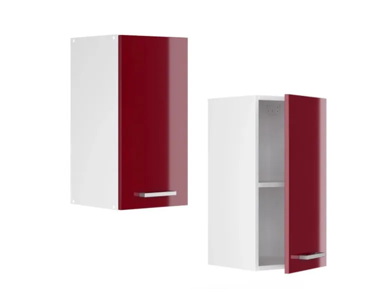 Vicco Hängeschrank R-Line Hängender Küchenschrank Bordeaux Hochglanz/Weiß 30 cm