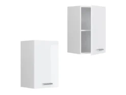 Vicco Hängeschrank R-Line Hängender Küchenschrank Weiß Hochglanz/Weiß 40 cm