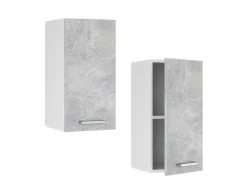 Vicco Hängeschrank R-Line Hängender Küchenschrank Beton/Weiß 30 cm