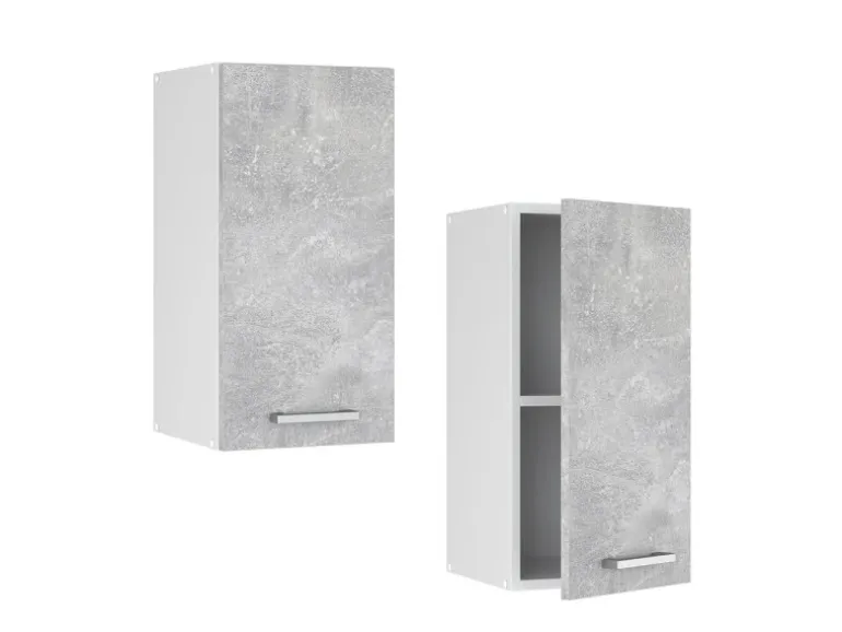 Vicco Hängeschrank R-Line Hängender Küchenschrank Beton/Weiß 30 cm