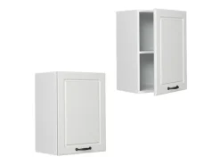 Vicco Hängeschrank R-Line Hängender Küchenschrank Weiß Landhaus/Weiß 45 cm