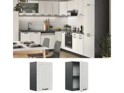 Vicco Hängeschrank R-Line Hängender Küchenschrank Weiß Landhaus/Anthrazit 40 cm