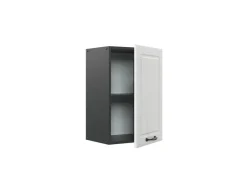 Vicco Hängeschrank R-Line Hängender Küchenschrank Weiß Landhaus/Anthrazit 40 cm