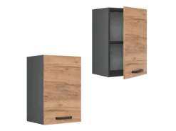 Vicco Hängeschrank R-Line Hängender Küchenschrank Goldkraft Eiche/Anthrazit 40 cm