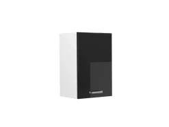 Vicco Hängeschrank R-Line Hängender Küchenschrank Schwarz Hochglanz/Weiß 40 cm