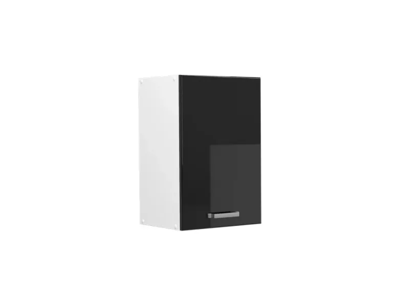 Vicco Hängeschrank R-Line Hängender Küchenschrank Schwarz Hochglanz/Weiß 40 cm