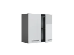 Vicco Hängeschrank R-Line Hängender Küchenschrank Weiß Hochglanz/Anthrazit 60 cm